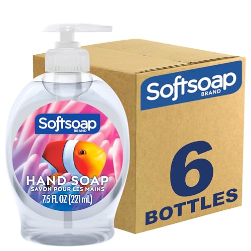 Aquarium Series Softsoap Liquid Hand Soap 7.5 Fl Oz, Pack of 6