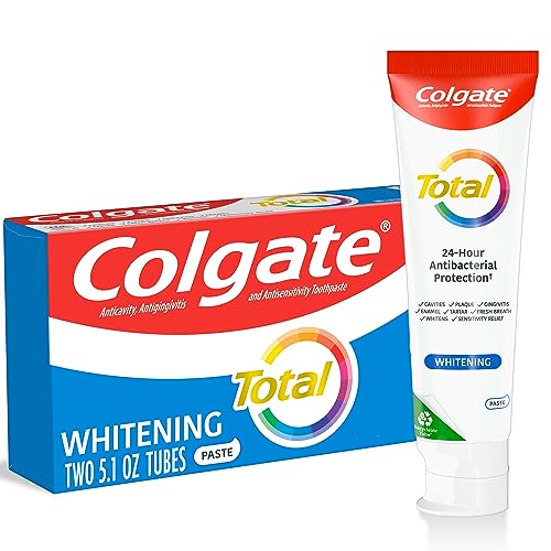 Colgate Total Whitening Toothpaste: 5.1oz Tube, 2 Pack