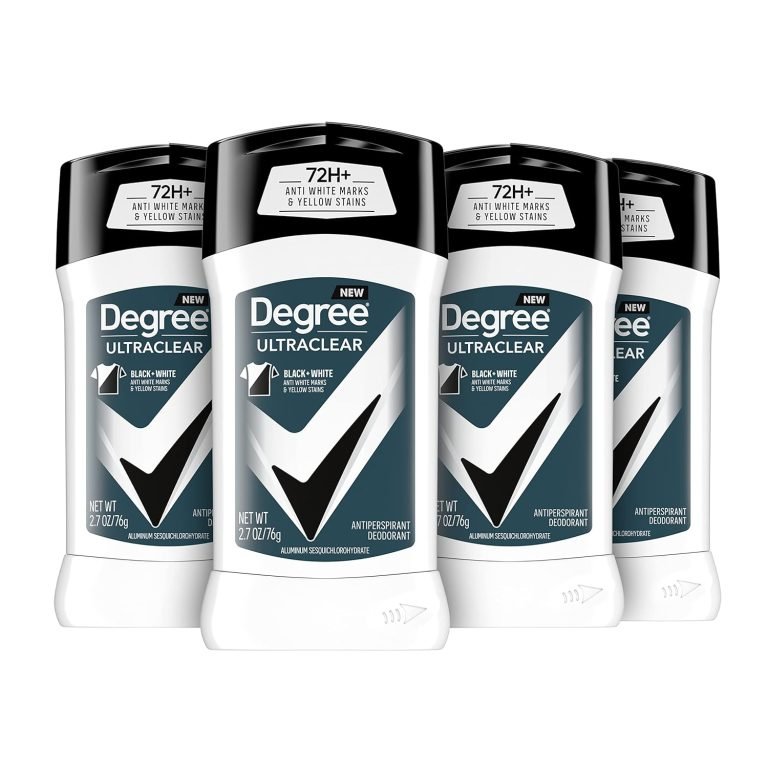 Degree Men UltraClear Antiperspirant Deodorant- 72-Hour Sweat & Odor Protection- Pack of 4- 2.7 oz