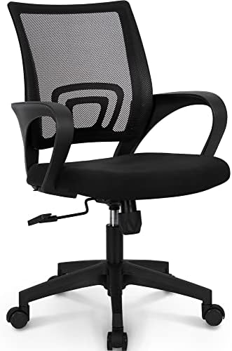 Blue Mesh Gaming Office Chair with Lumbar Support