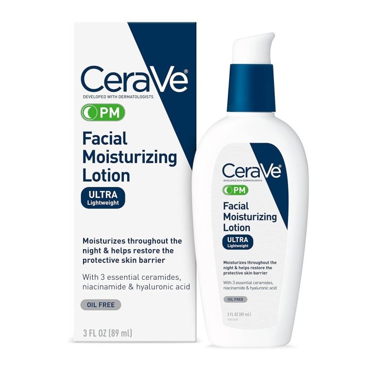 CeraVe PM Facial Lotion with Hyaluronic Acid and Niacinamide