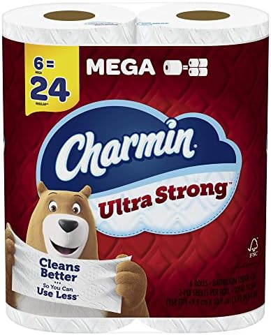 Charmin Ultra Strong Toilet Paper – 6 Mega Rolls