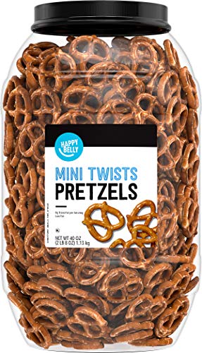Happy Belly Mini Twist Pretzels, 2.5 lb – Amazon Brand